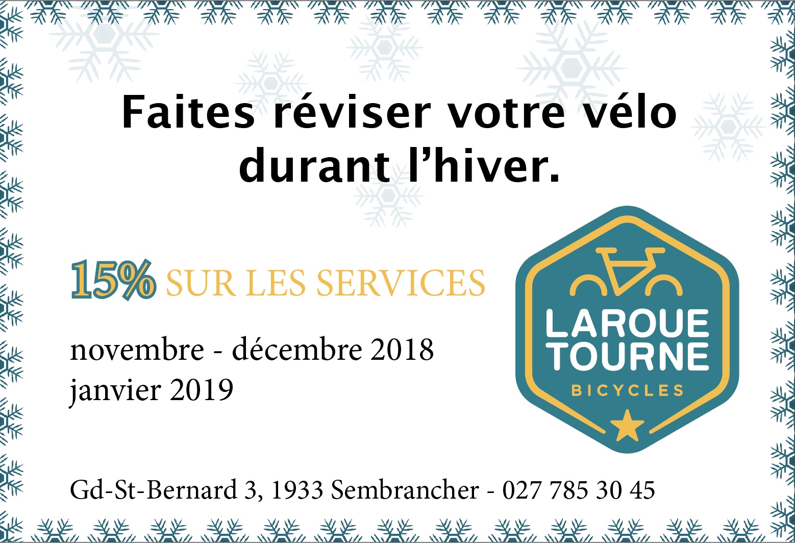 OFFRE D'HIVER